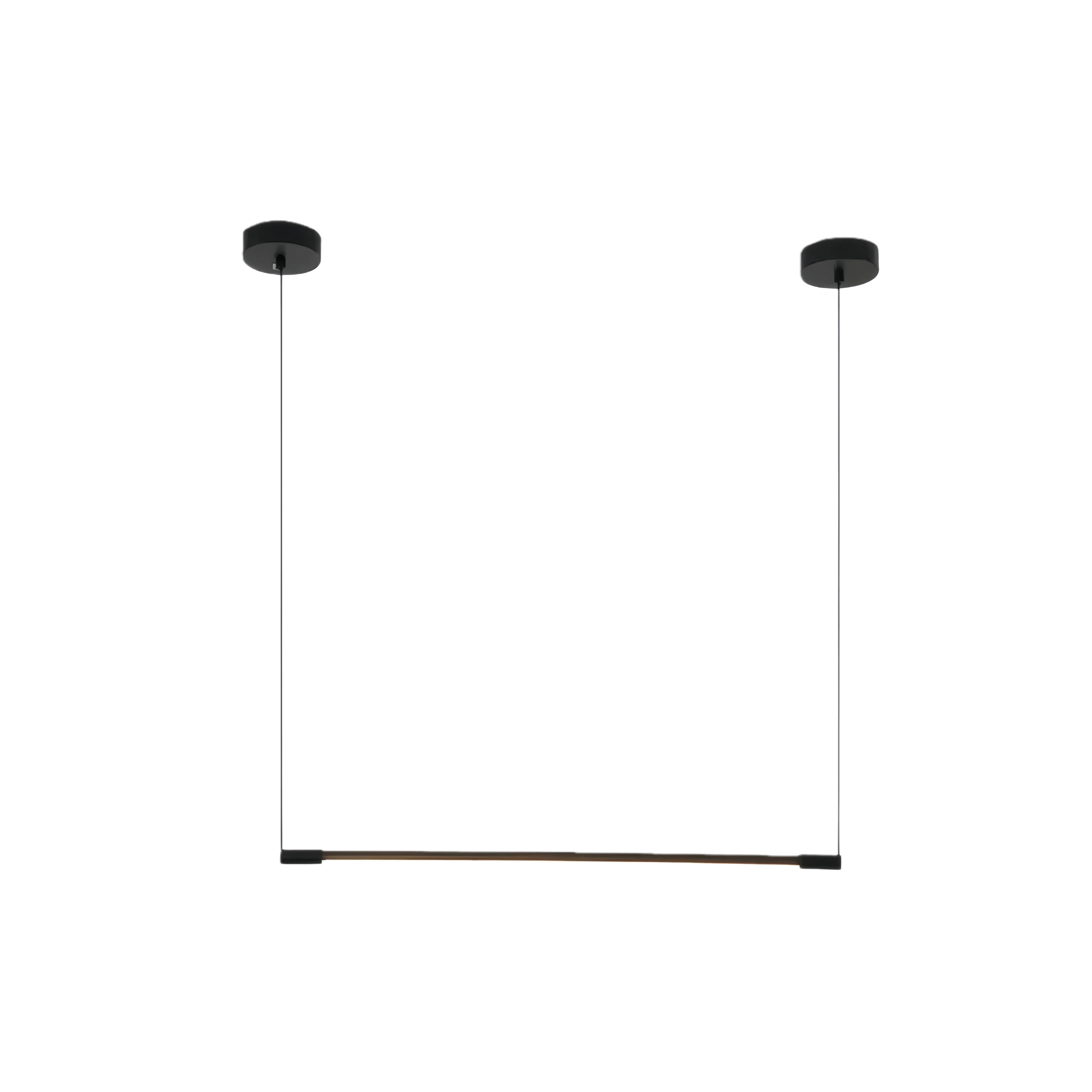 Minimalist Linear Black Pendant Light